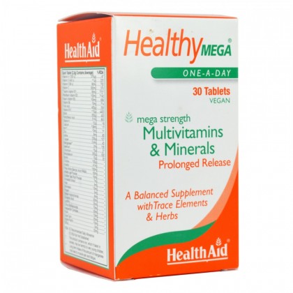 HEALTH AID Healthy Mega Multivitamin And Mineral Prolonged 30 Ταμπλέτες